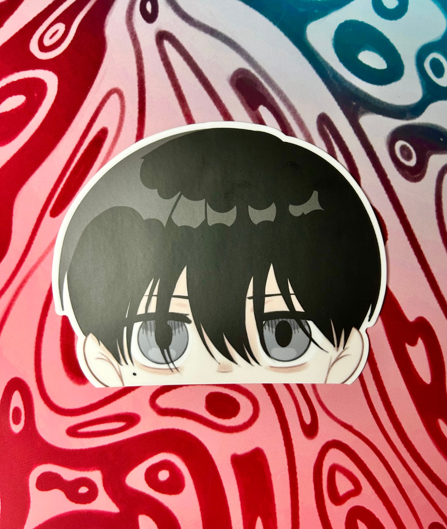 Yoshikaru Vinyl Peeker Stickers