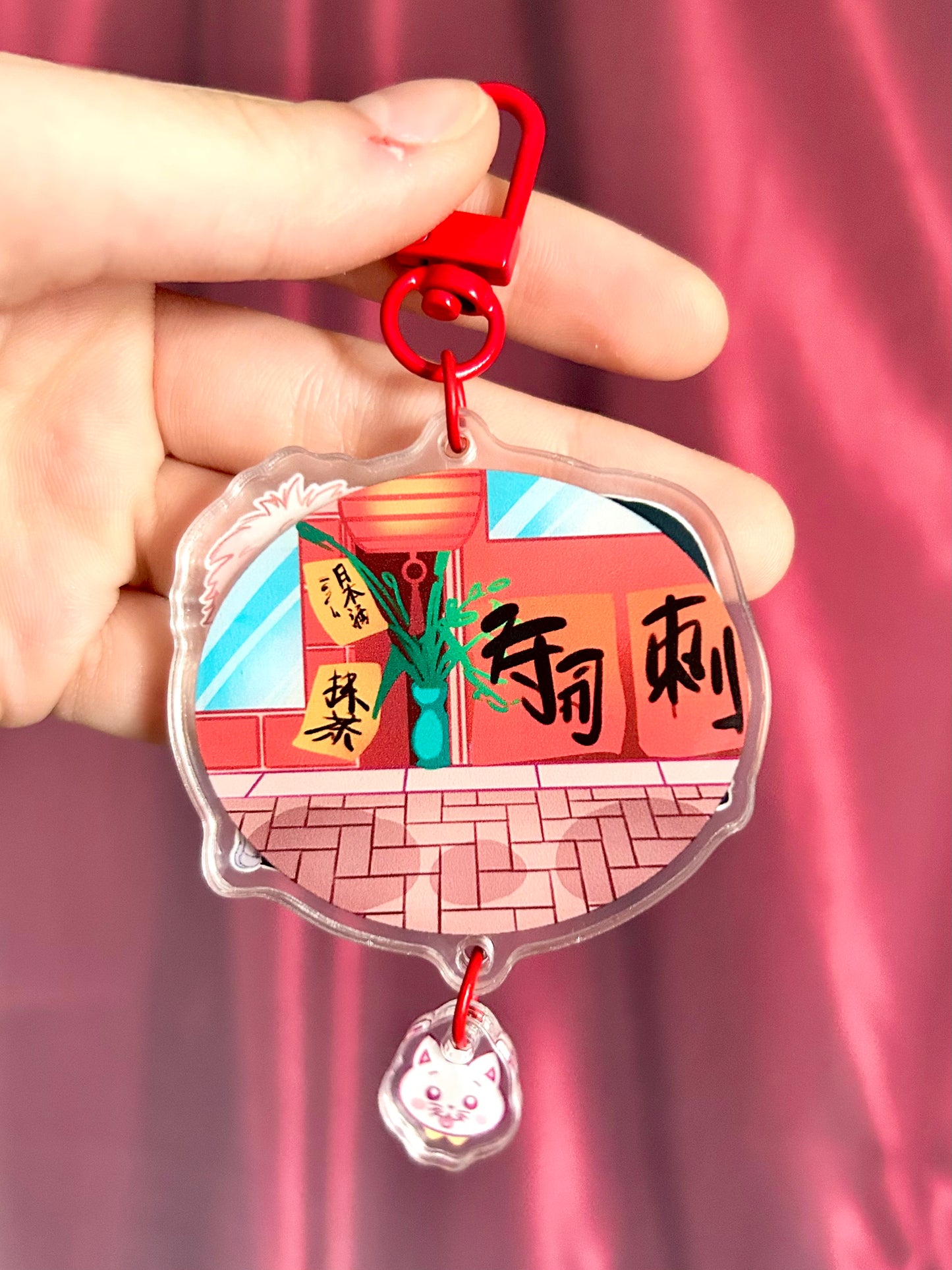 Hikaru Cat 3D Layered Charm