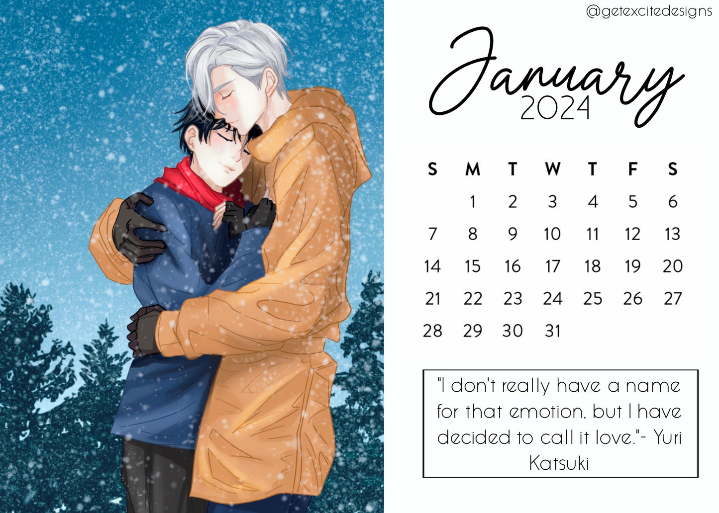 BL Mini 5x7" Calendar Pack (On-hand)