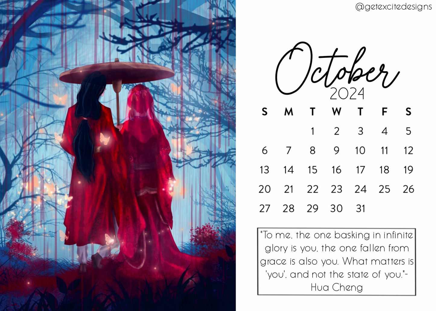 BL Mini 5x7" Calendar Pack (On-hand)
