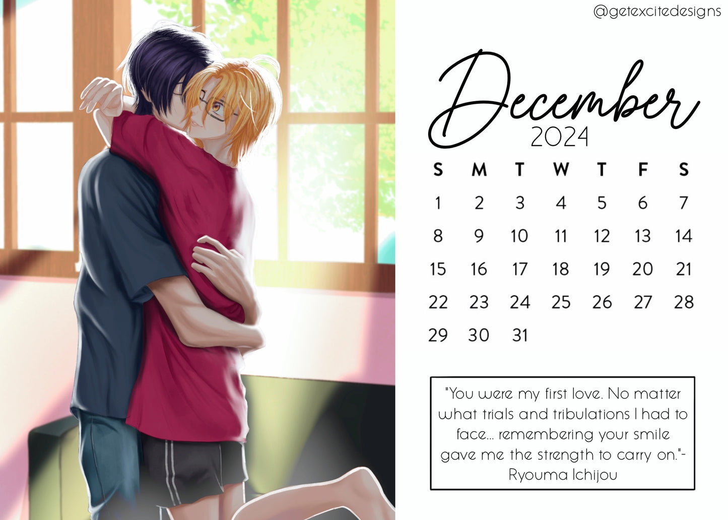 BL Mini 5x7" Calendar Pack (On-hand)