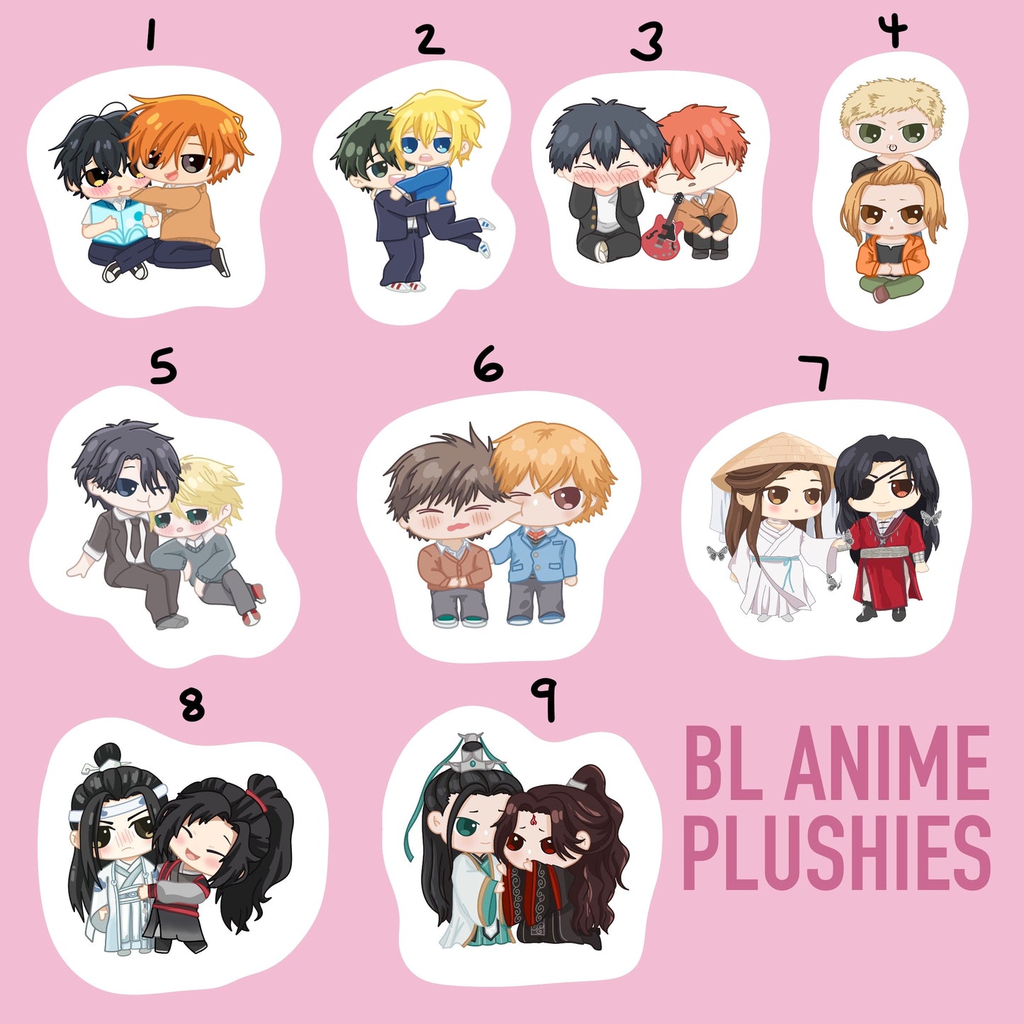 BL Anime Plushies