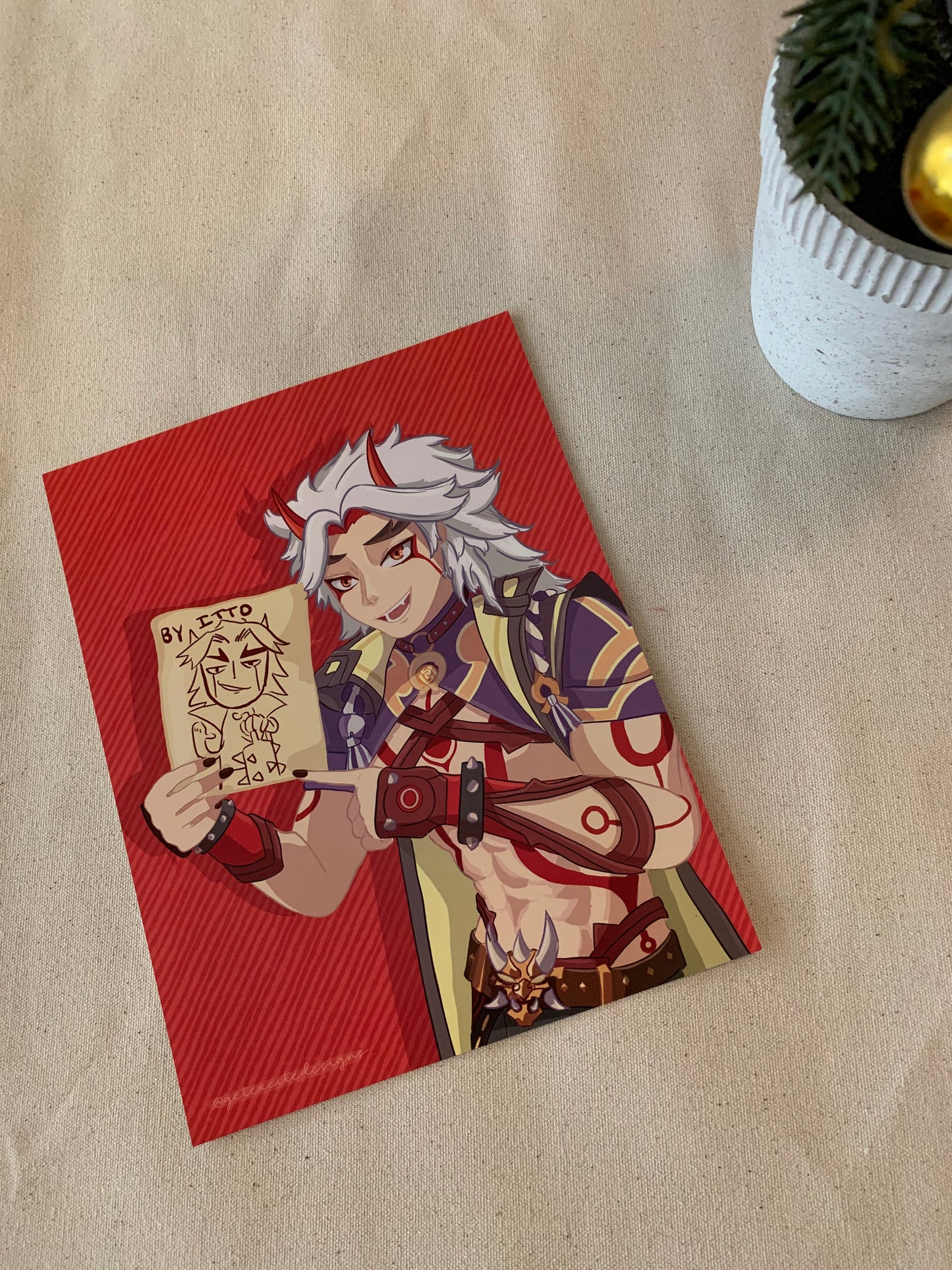 Arataki Itto Self-Portrait Print