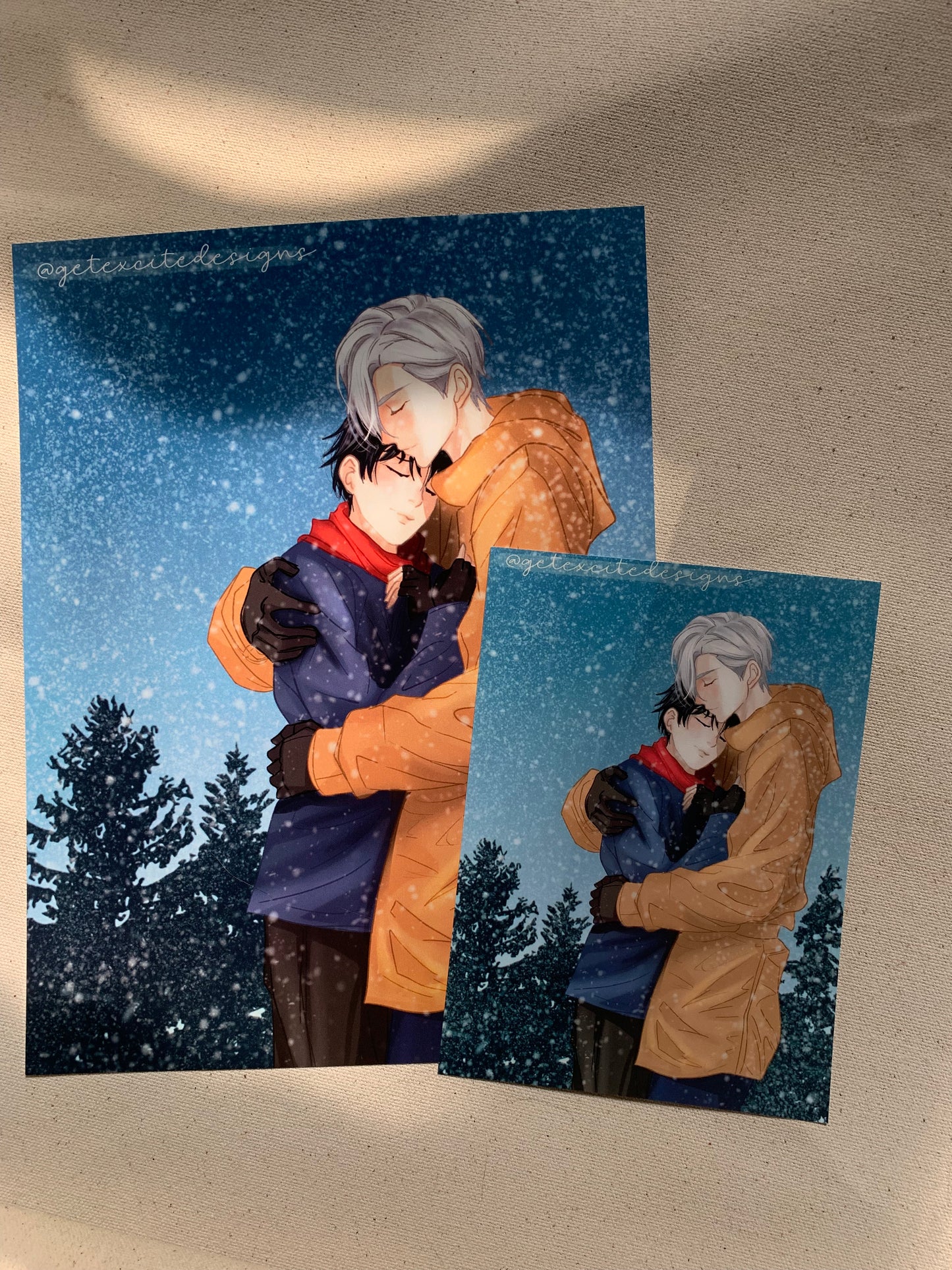 Yuri X Victor Snowy Print