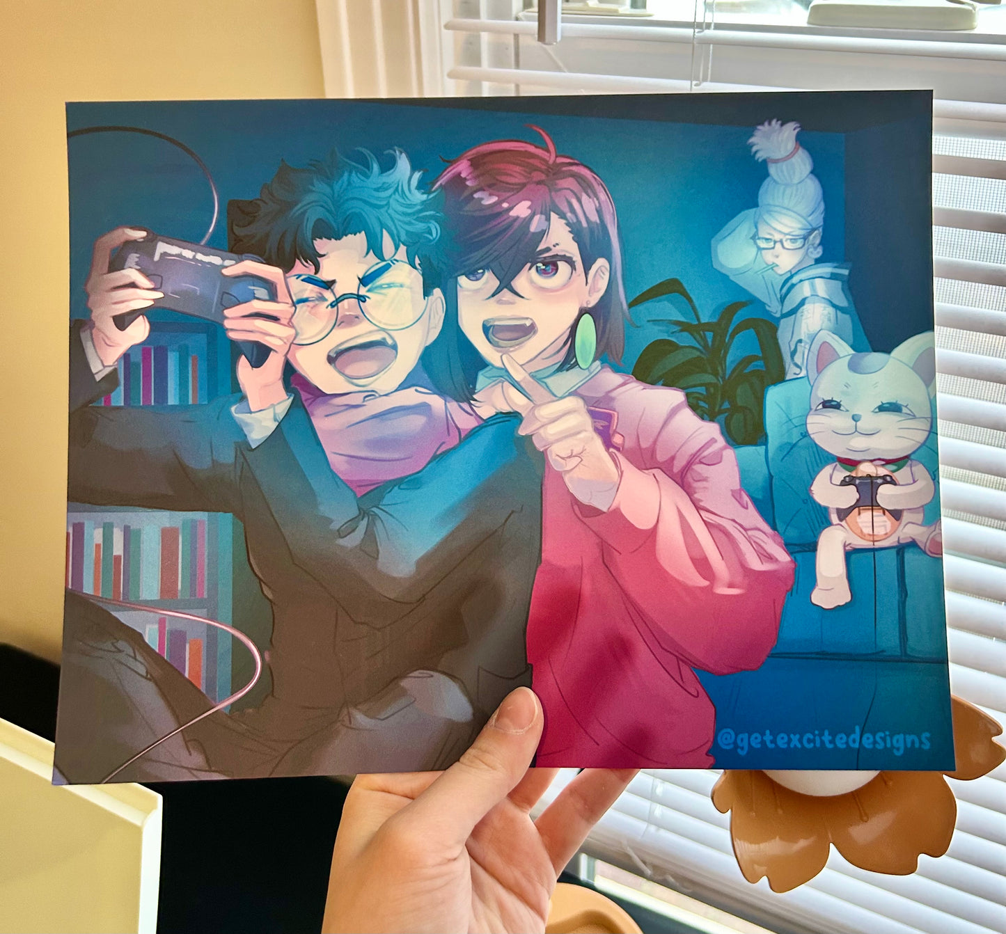 Video Game Anime Lofi Print