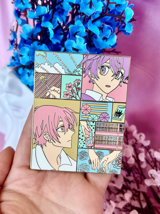 Sasamiya Collage Enamel Pin