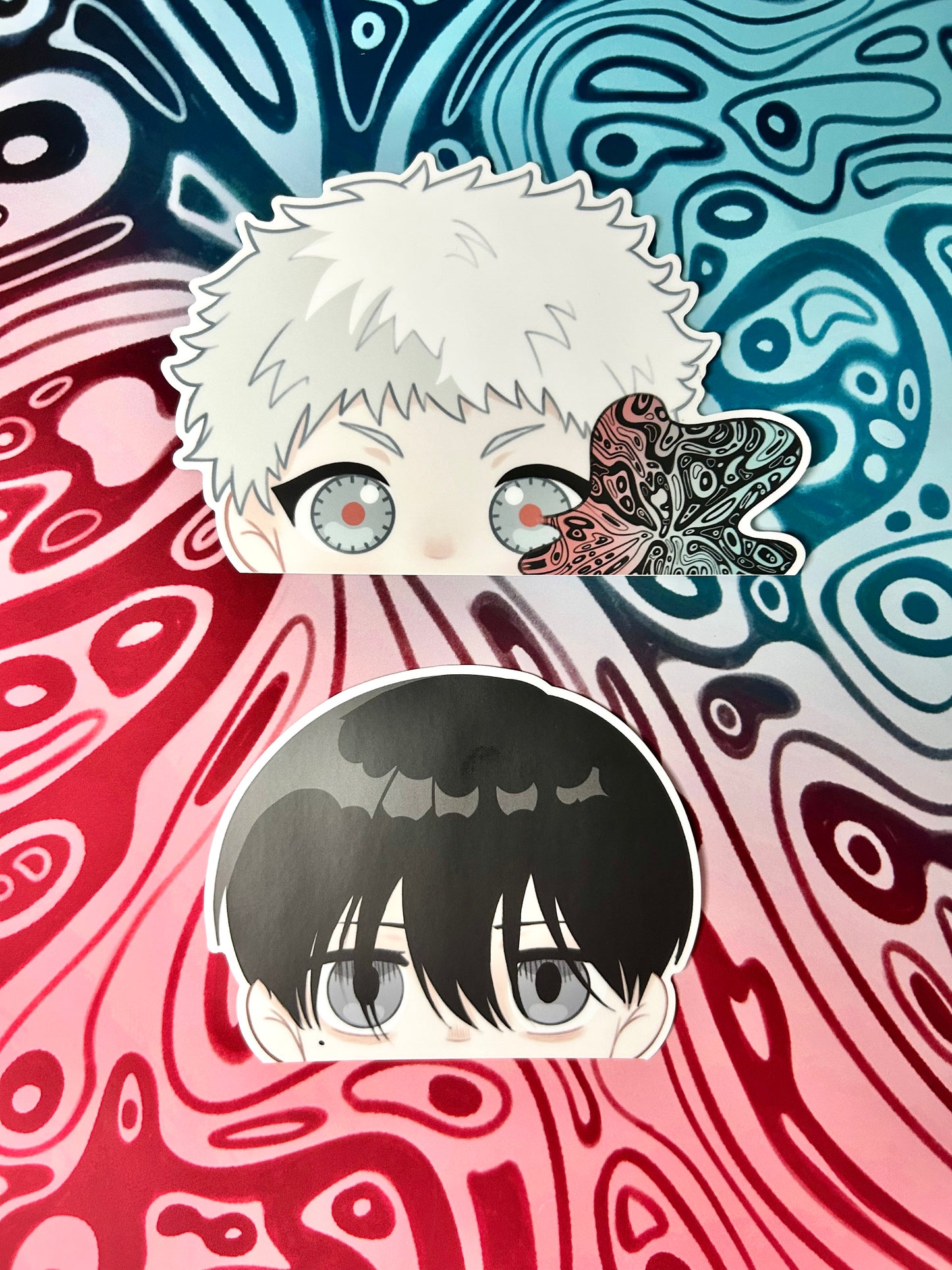 Yoshikaru Vinyl Peeker Stickers