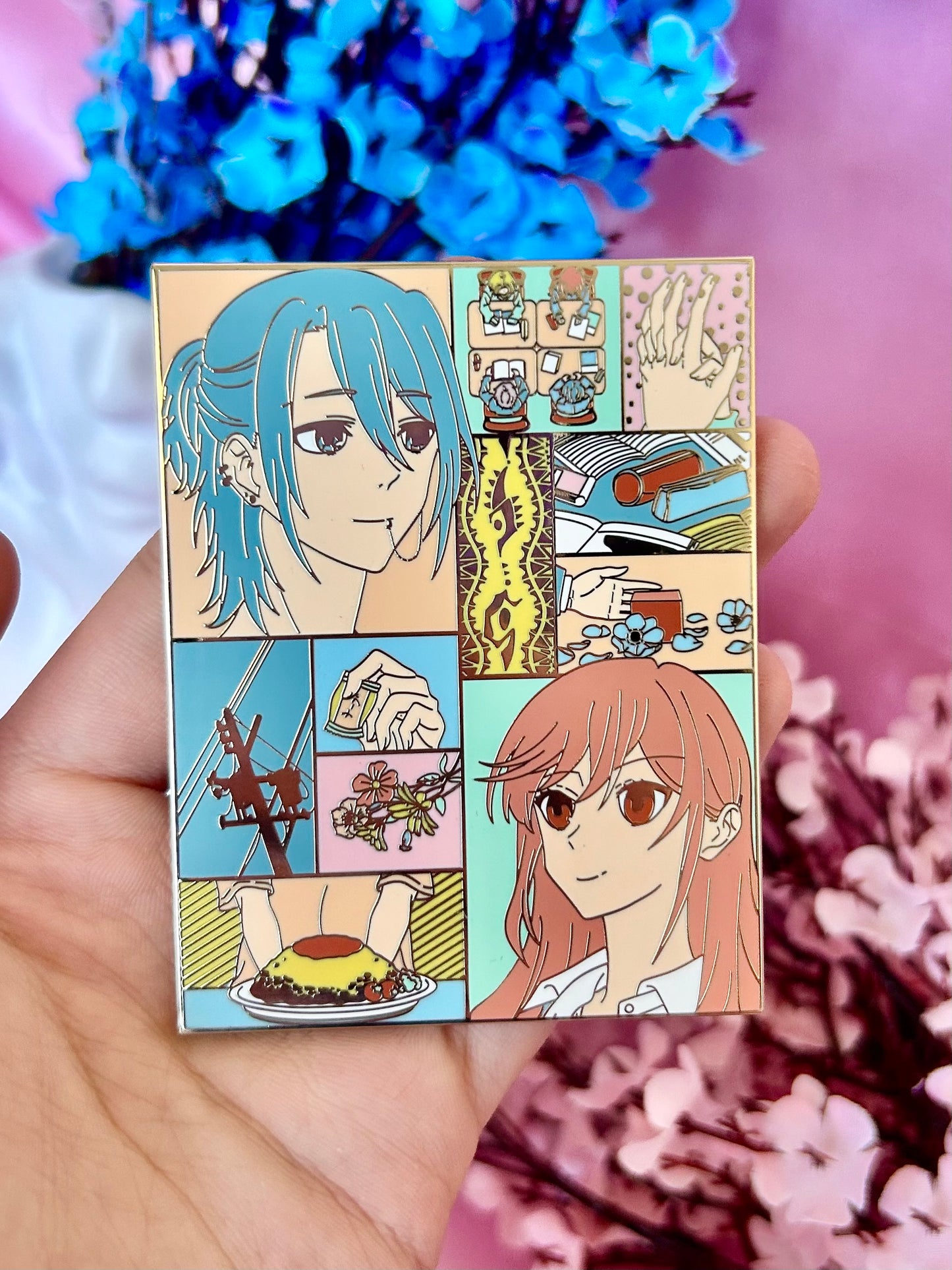 Romance Collage Enamel Pin