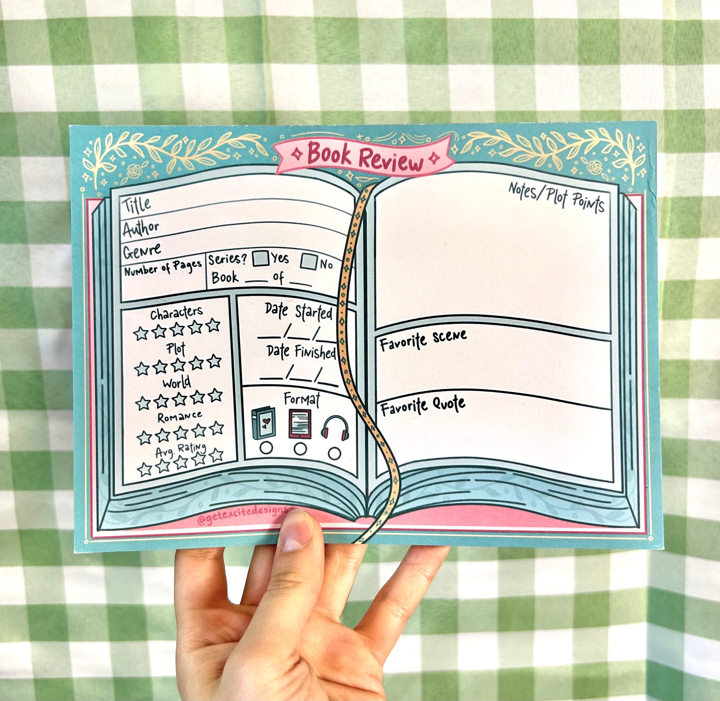 Book Review Notepad