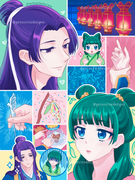 Apothecary Romance Collage Print