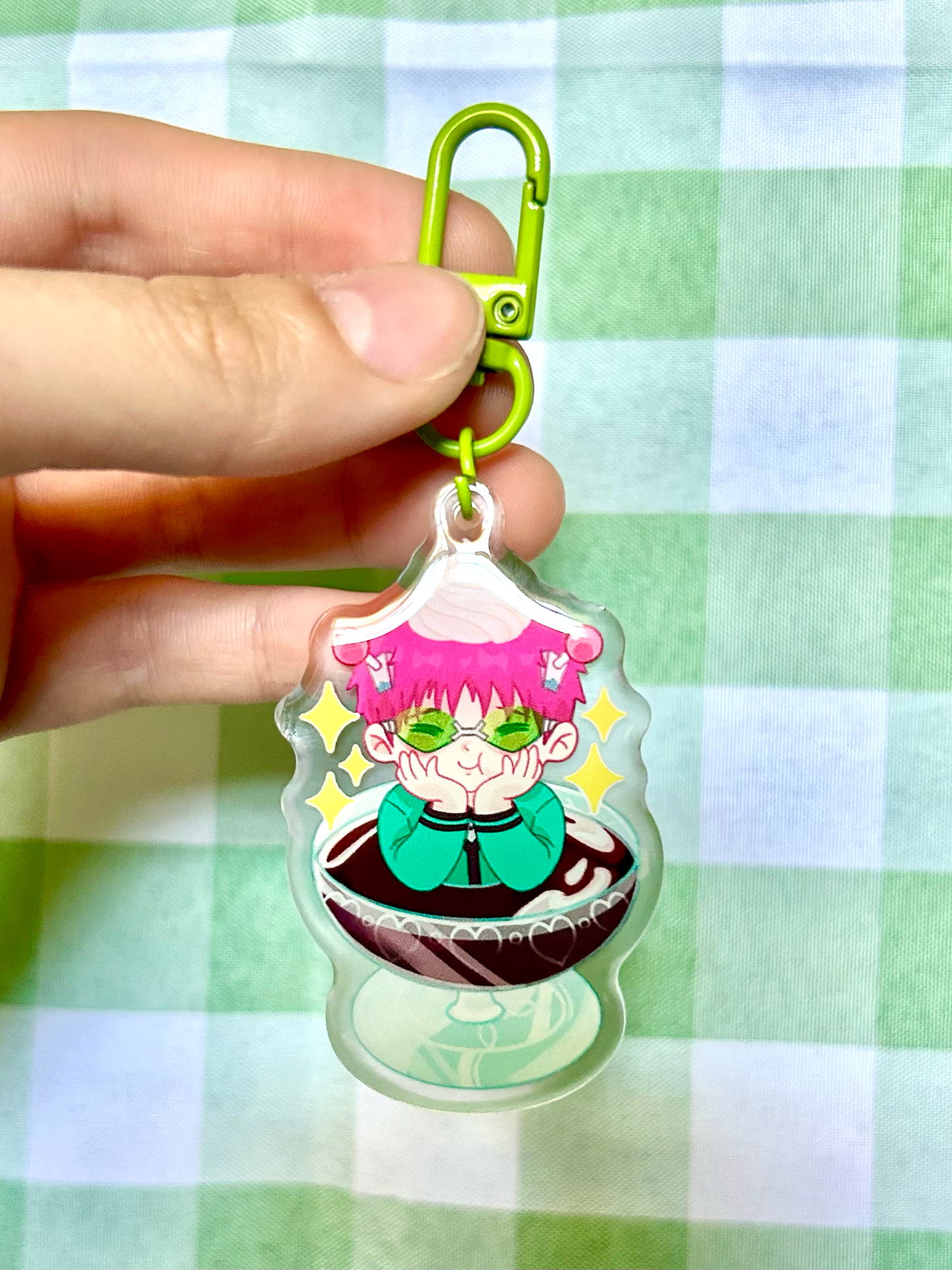 Coffee Jelly Psychic Keychain