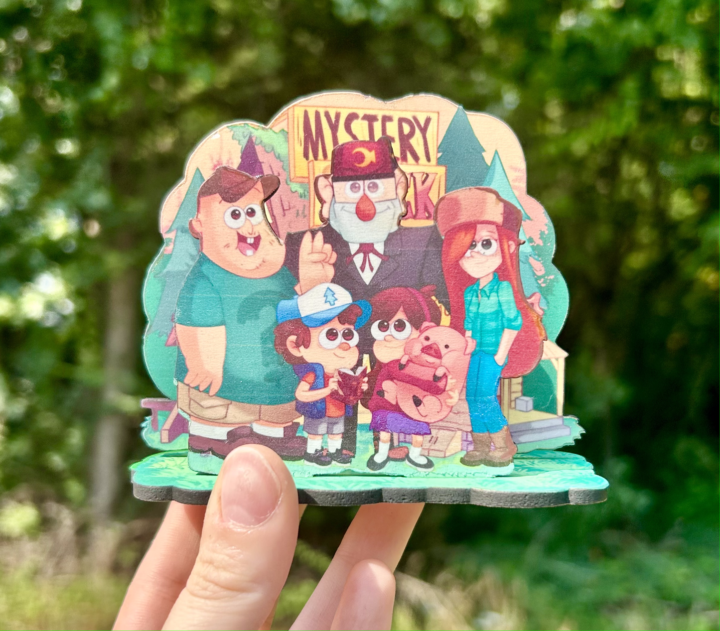 Mystery Cabin Wooden Stand