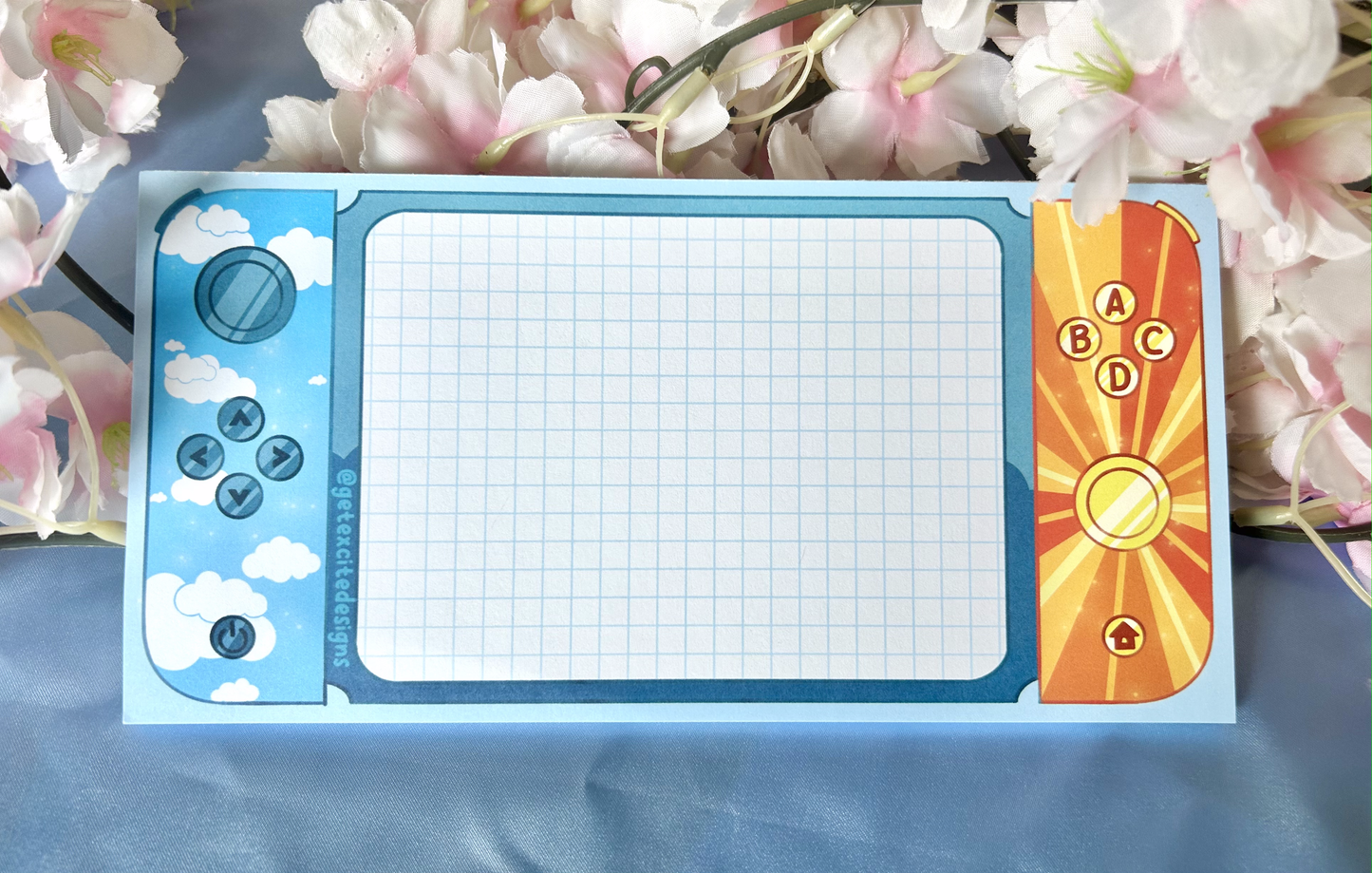 Sunny Skies Gaming Large 4x8" Notepad