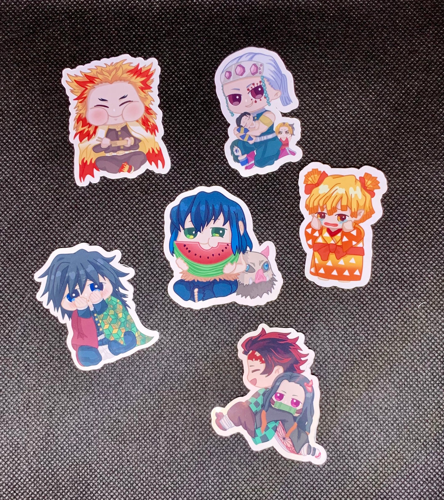 Water-Resistant Slayer Chibi Stickers