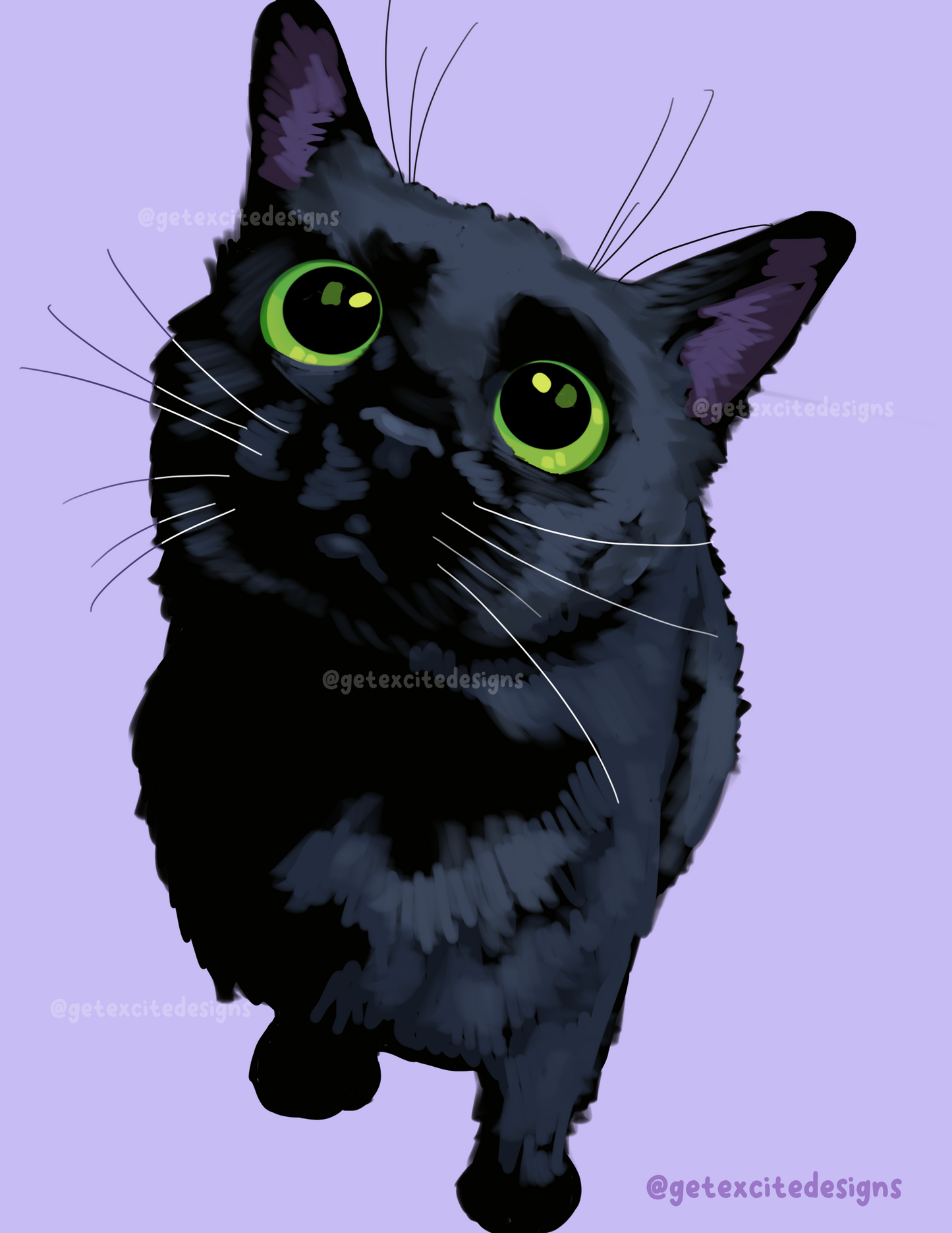 "The Void" Cat Print