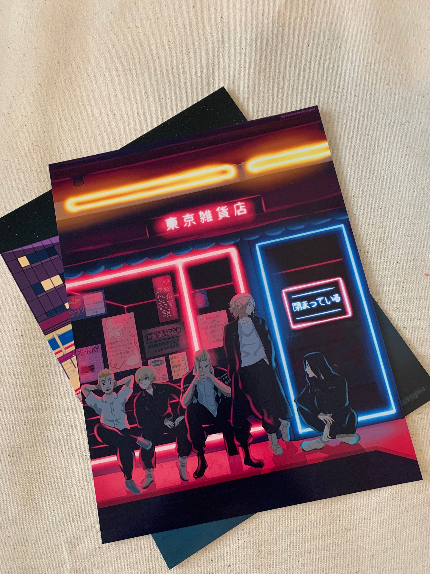 Tokyo Manji Neon Store Print